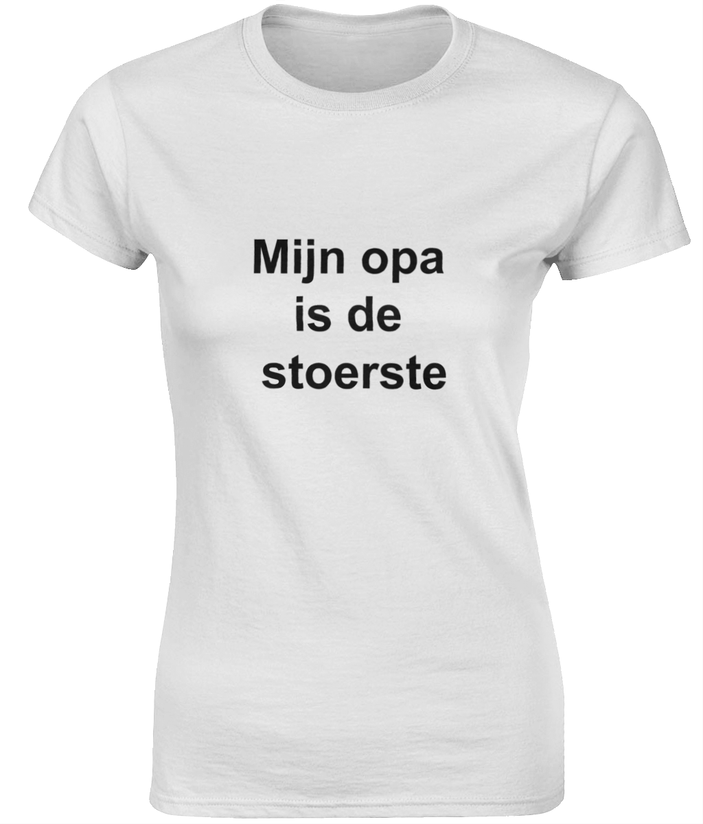 Ladies T-Shirt - Mijn opa is de stoerste - Afbeelding 5