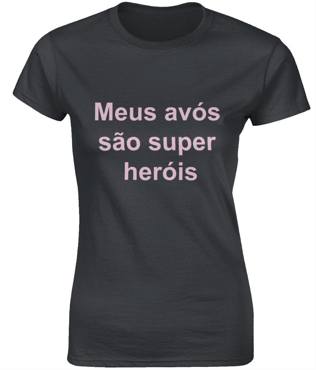 Ladies T-Shirt - Meus avós são super heróis - Afbeelding 5