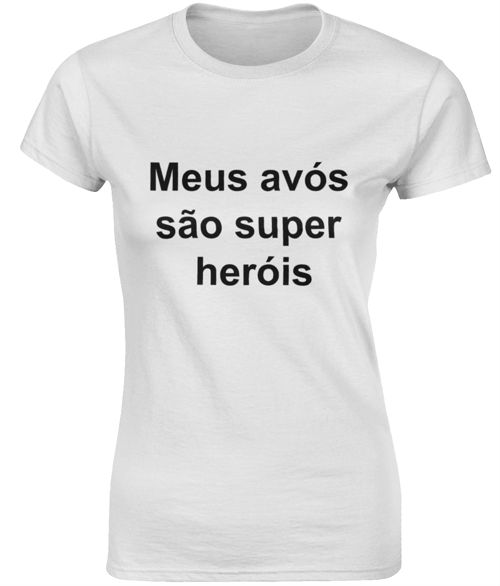 Ladies T-Shirt - Meus avós são super heróis - Afbeelding 4